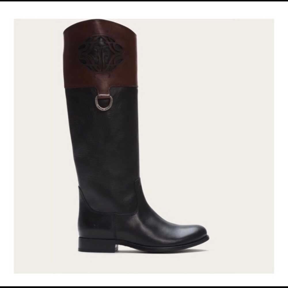FRYE two toned Riding Boots